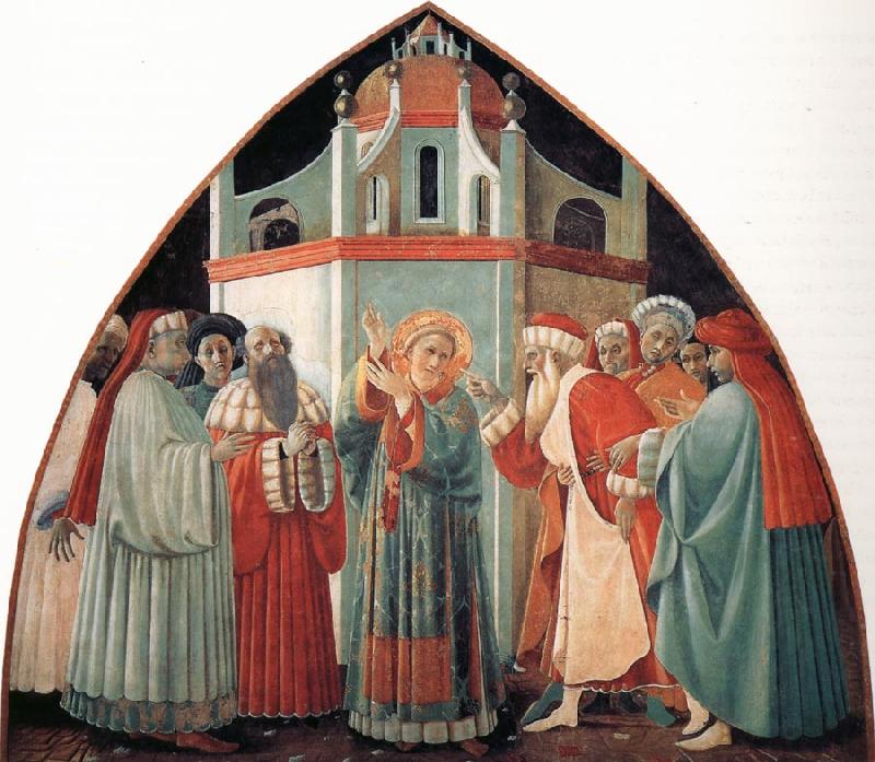 Fra Filippo Lippi The Prato Master,St Stephen Preaching to the Pharisees oil painting image